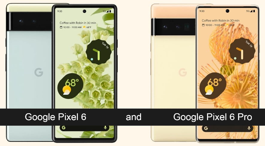 Google Pixel 6 and Pixel 6 Pro details