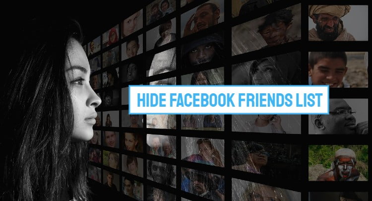 Hide Facebook friends list guide